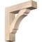 Ekena Millwork Olympic Block Smooth Bracket w/ Offset Brace, Douglas Fir, 7 1/2"W x 30"D x 30"H BKT0806X30X30OLY05SDF - alternate 1